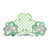 Three Shamrocks Zig Zag Applique Machine Embroidery Design