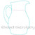 Lemonade Pitcher Raggy Applique Machine Embroidery Design