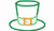 Leprechaun Hat Applique Machine Embroidery Design