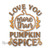 Love You More Than Pumpkin Spice Fall Machine Embroidery Design
