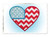 Applique Heart Shaped Flag Machine Embroidery Design