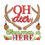 Oh Deer Christmas Is Here Machine Embroidery Design