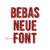 Bebas Neue Machine Embroidery Font