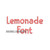 Lemonade Machine Embroidery Font Alphabet