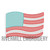 Mini American Flag Sketch Machine Embroidery Design