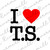 I Heart Love TS T.S. Svg PNG Printable