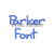 Parker Machine Embroidery Font Alphabet