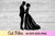 Bride & Groom Silhouette SVG Cut File