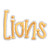 Lions with a Bean Stitch Outline Machine Embroidery Design