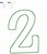 Riley Bean Stitch Applique Numbers Machine Embroidery Designs