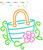 Floral Beach Bag Machine Embroidery Design