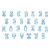 Large Arabesque Style 2 Monogram Machine Embroidery Font Alphabet