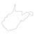 Large Raggy Applique State of West Virginia Machine Embroidery Design