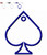 ITH Spade Shaped Bag Tag Machine Embroidery Design