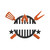 Grill & Tools Split Machine Embroidery Design