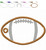 ITH Football Shaped Bag Tag Machine Embroidery Design