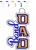 Band Dad ITH Bag Tag
