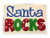 Santa Rocks Applique Machine Embroidery Design