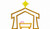 Manger Nativity Applique Machine Embroidery Design