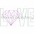 Raggy Applique Diamond Love Machine Embroidery Design