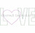 Raggy Applique Love With A Heart Machine Embroidery Design