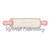 Raggy Applique Rolling Pin Machine Embroidery Design