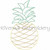 Raggy Applique Pineapple Machine Embroidery Design