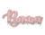 Raggy Applique Script Bama Machine Embroidery Design