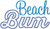 Applique Beach Bum Machine Embroidery Design