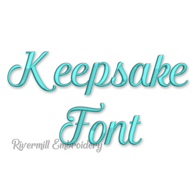 Keepsake Machine Embroidery Alphabet Rivermill Embroidery