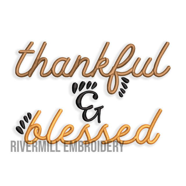 Thankful Blessed Machine Embroidery Design Rivermill Embroidery thankful-blessed-machine-embroidery-design-rivermill-embroidery