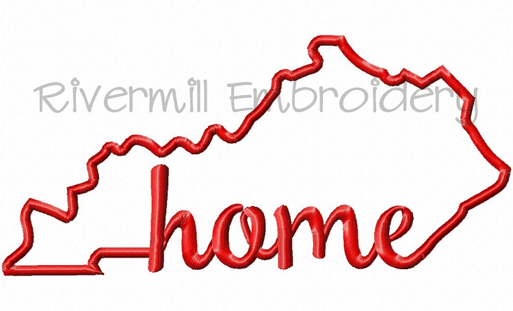 Applique Kentucky Home Machine Embroidery Design