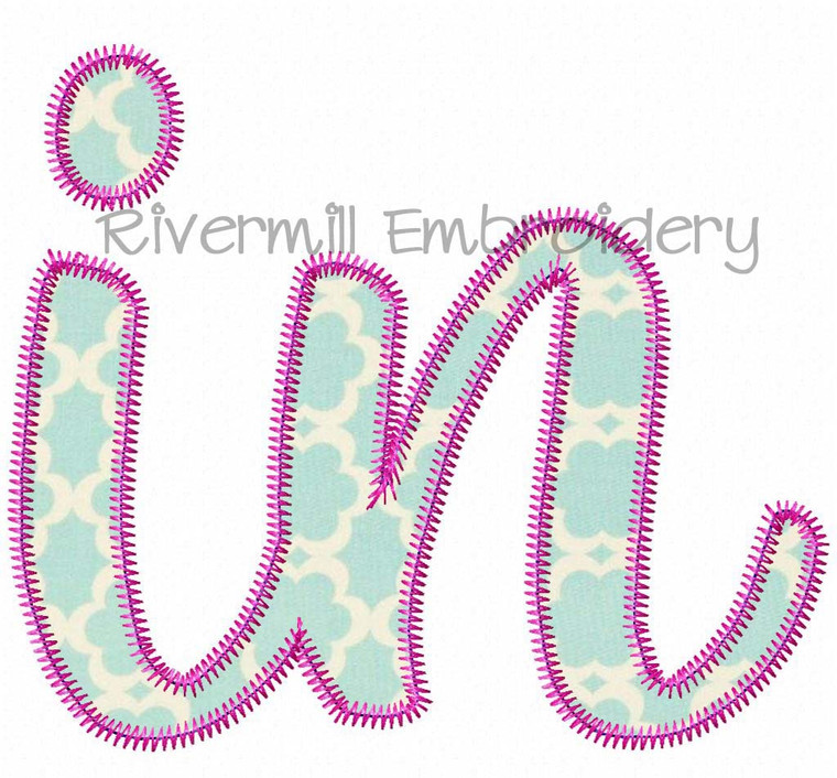 Zig Zag Applique Indiana "in" Machine Embroidery Design