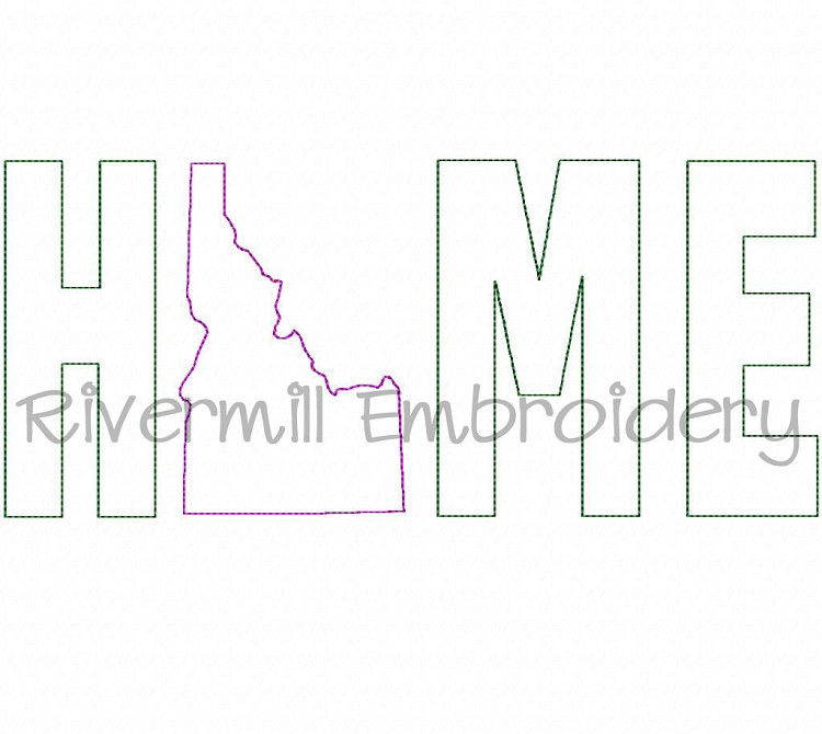 Raggy Applique Idaho Home Machine Embroidery Design