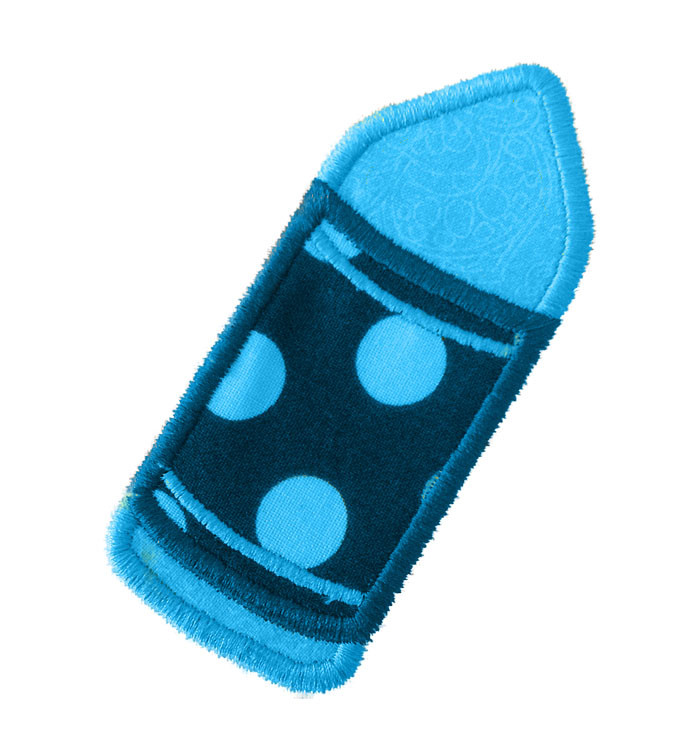 Crayon Applique Machine Embroidery Design