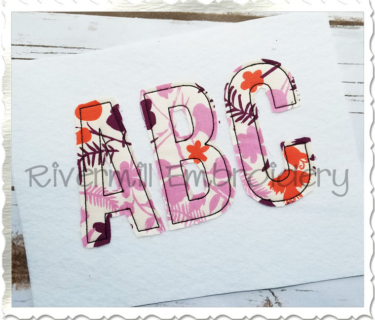Walter Raggy Applique Machine Embroidery Alphabet