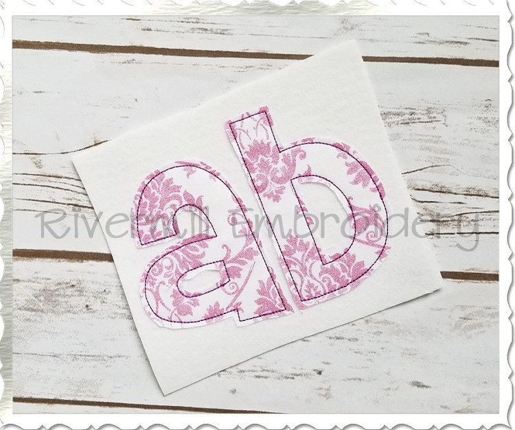 Cheri Raggy Applique Machine Embroidery Alphabet