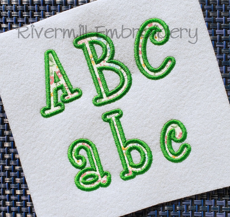 Small 2 Inch Boyz R Gross Applique Machine Embroidery Alphabet
