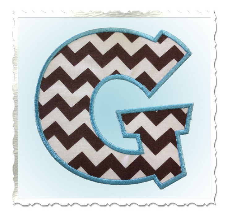 Team Spirit Applique Machine Embroidery Alphabet