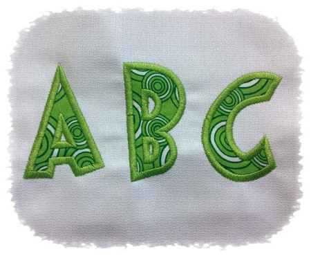 Grouch Applique Machine Embroidery Alphabet