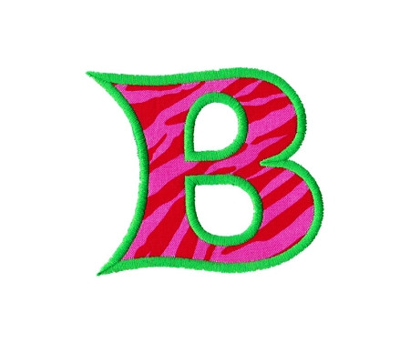 Crazy Applique Machine Embroidery Alphabet