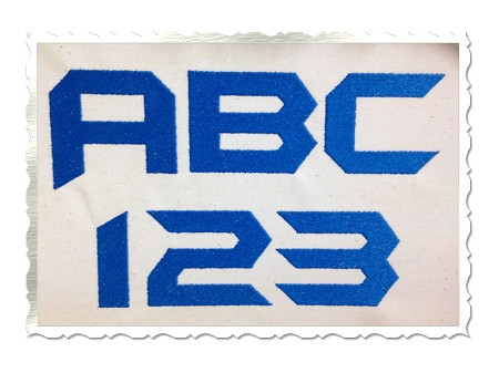 Robot Machine Embroidery Font Alphabet