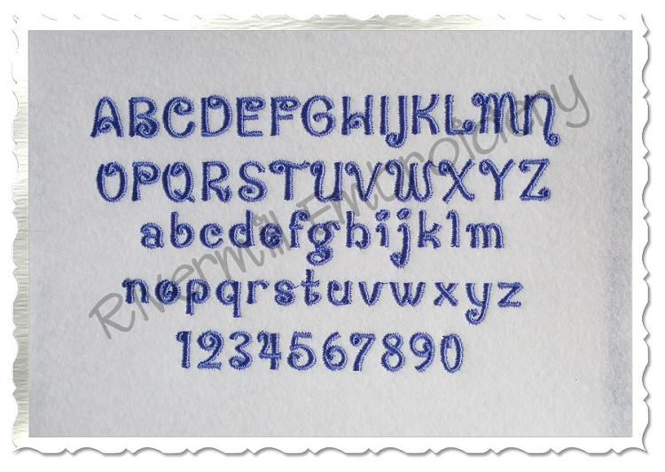 Small Mini Penguin Machine Embroidery Font Alphabet - 1/2" & 3/4"