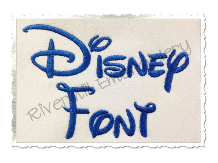 Walt Disney Machine Embroidery Font