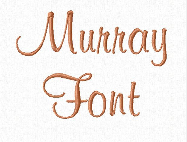 Murray Machine Embroidery Font
