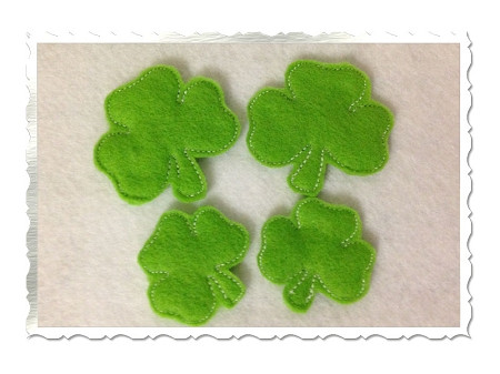 Shamrock Feltie Machine Embroidery Design