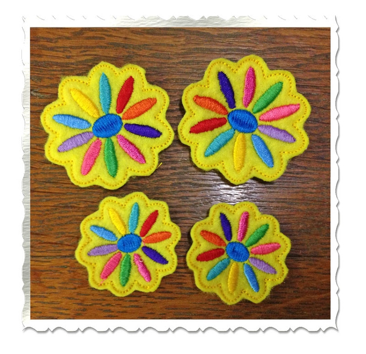 Daisy Feltie Machine Embroidery Design