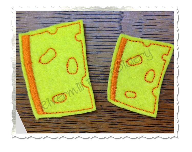 Swiss Cheese Feltie Machine Embroidery Design