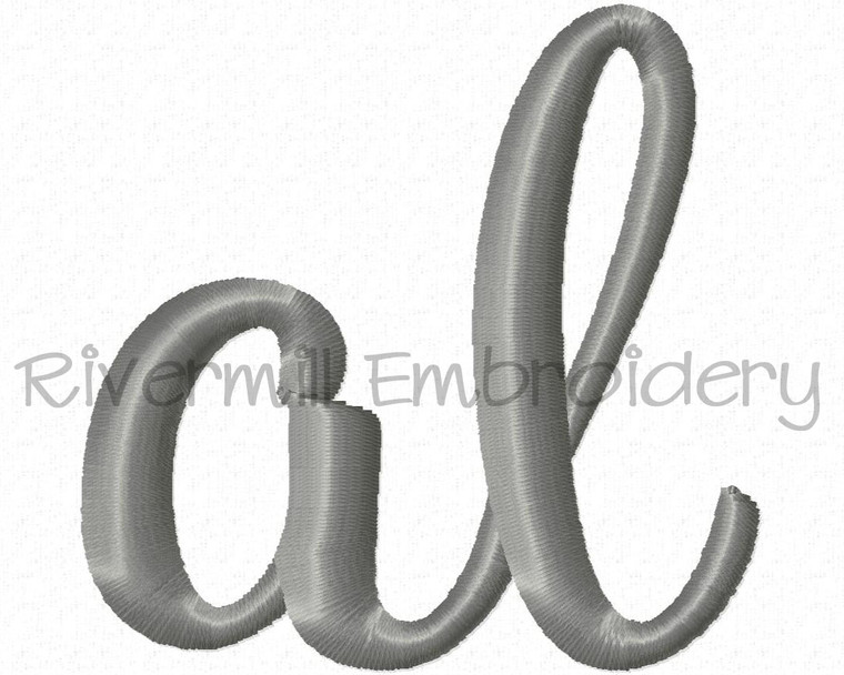 Small Alabama "al" Machine Embroidery Design