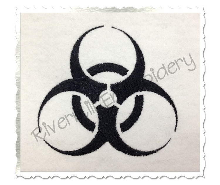 Biohazard Symbol Machine Embroidery Design